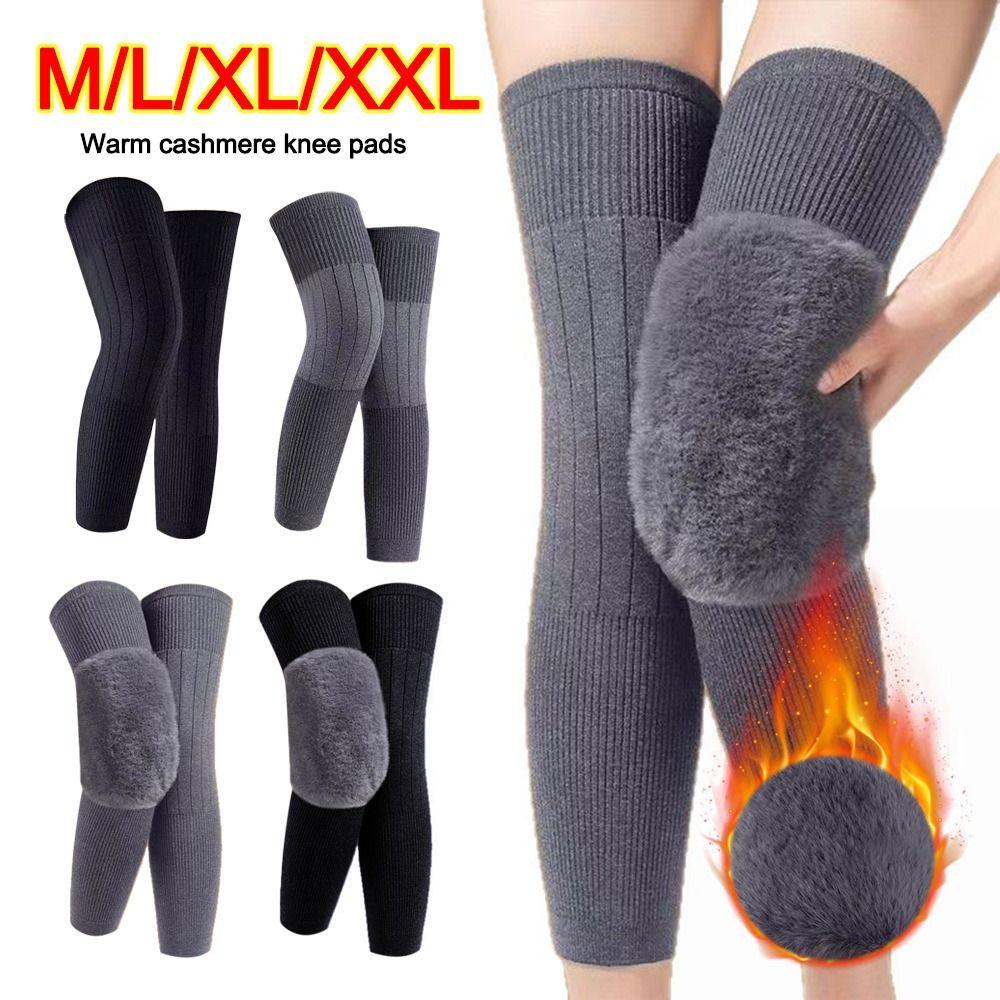 Thickened Winter Knee Pads Plus Velvet Leg Sleeves New Knee Support Unisex