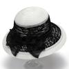 Ladies cool hat sun hat summer elegant fashion top hat organza flower pot hat sun hat