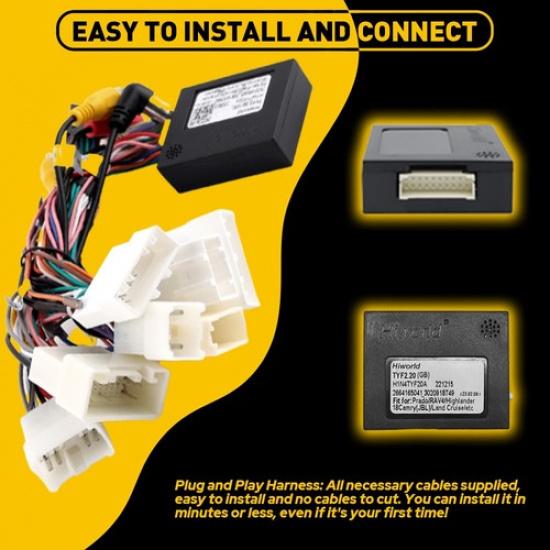 Stereo Radio Harness Connector Cable Wire Adapter Support For Toyota JBL AMP EXV