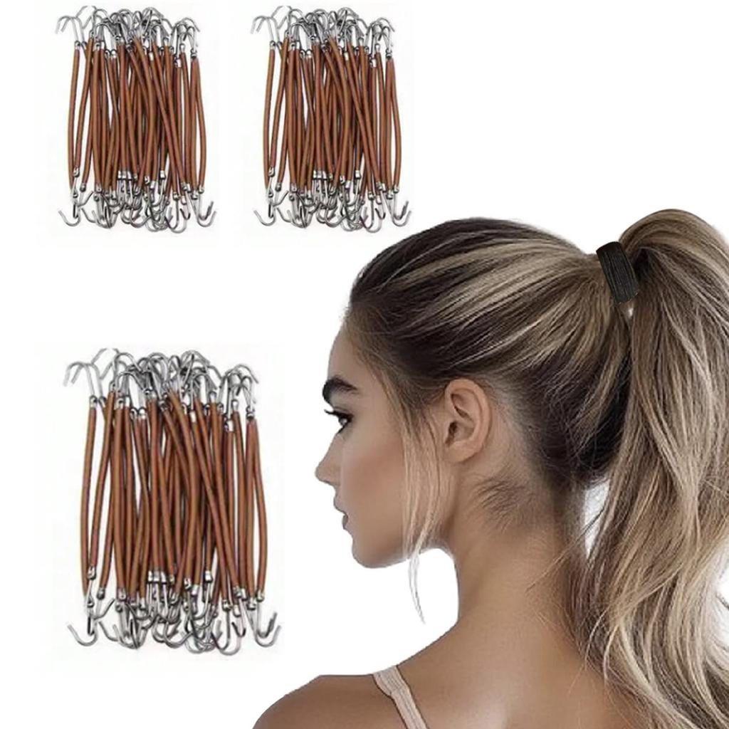 1 Sada Gumičky do culíku Elastické Háčky Gumičky do vlasů pro ženy Gumičky Háčky Vlasové doplňky Gumičky do vlasů Stylingové nástroje Držák Bungee gumičky