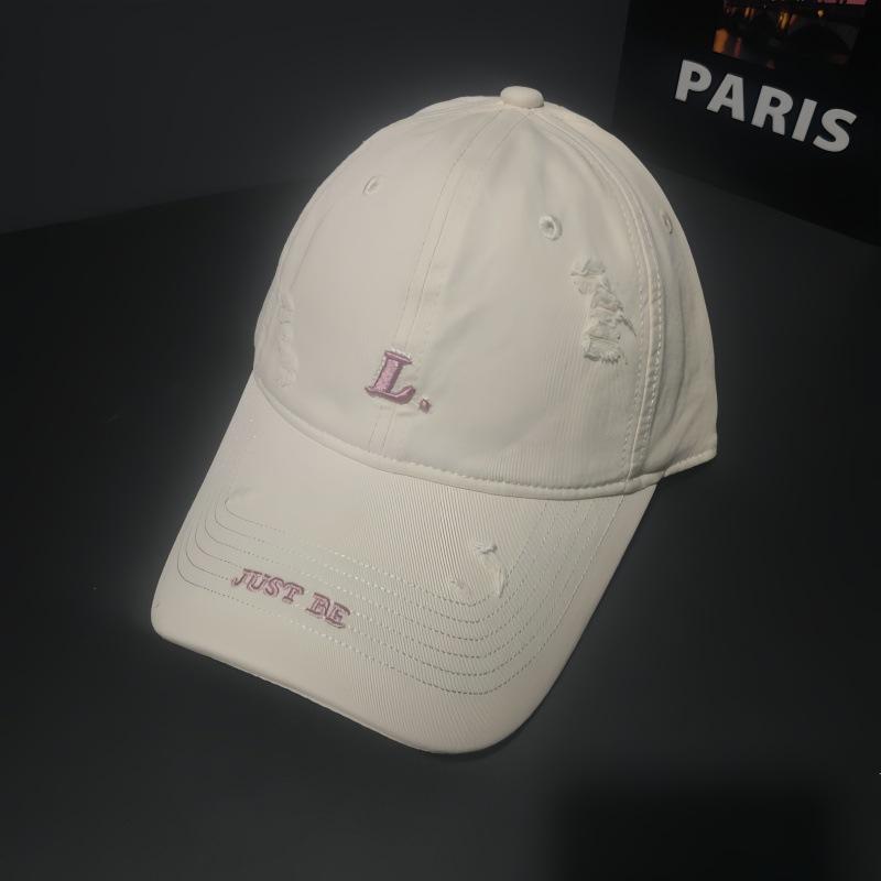 Versatile Face Small Sunshade Baseball Cap Women's Sunscreen Letter Embroidered Cap Men's Outdoor Leisure Hat