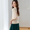 Women's Wool-Blend Diamond Jacquard Knit Top