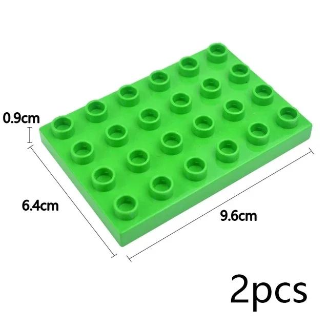 Duploes Velká velikost Základní deska Více velikostí 16x16 8x8 4x4 Cihly Montážní desky Velké částice Figurky Stavební bloky Dětské hračky