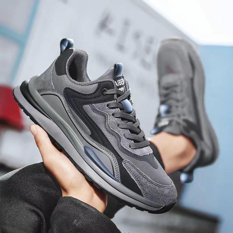 Fashion Sneakers for Men Fad Casual Breathable Sports Shoes Non-slip Wear-resistant Comfort Versatile Leather Sneakers Zapatillas Hombre