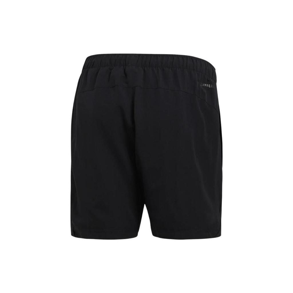 Adidas Solid Color Logo Straight Leg Sports Casual Shorts Men Shorts Black S17593