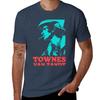 Copy Of Townes Van Zandt Tshirt Basic Solid Color Short Sleeve Cotton Top