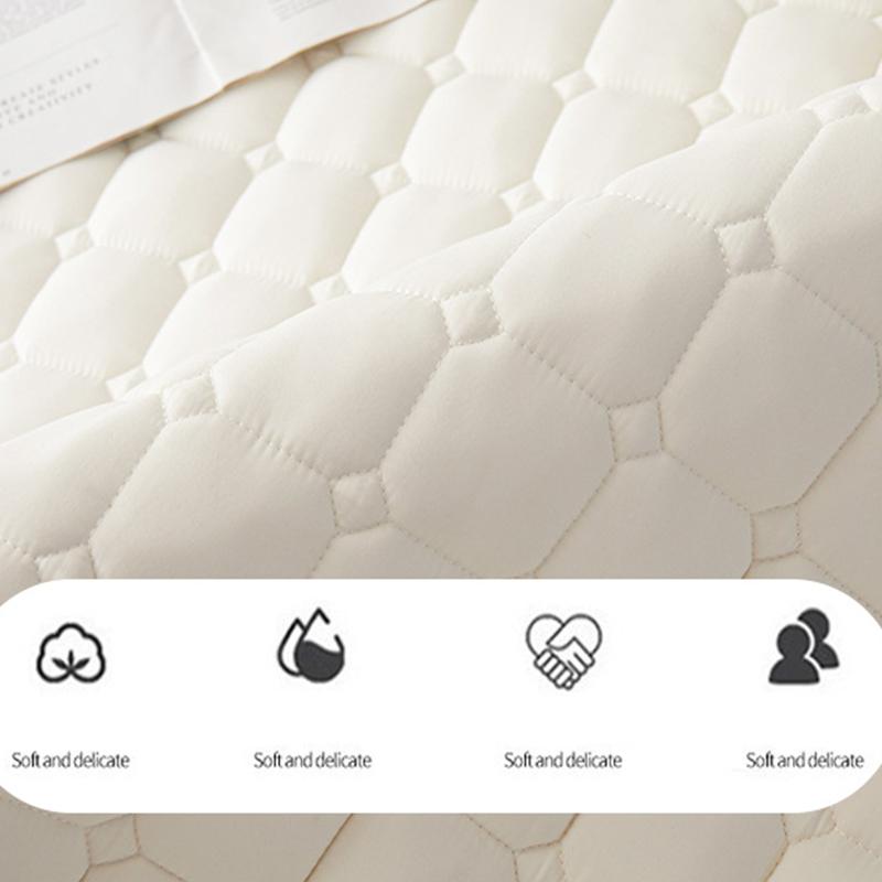 Waterproof Thin Mattress, Quilted and Sandwiched Cotton Mattress, Home Bedroom and Dormitory Soft Cushion, Protected Pad, Anti Slip Mattress