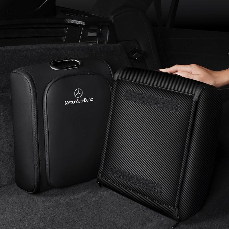 MEA4 Car Leather Storage Bag Outdoor Sneakers Sportswear Organizer Bag Accessories For Mercedes-Benz GLC X253 X254 C-Class W205 W206