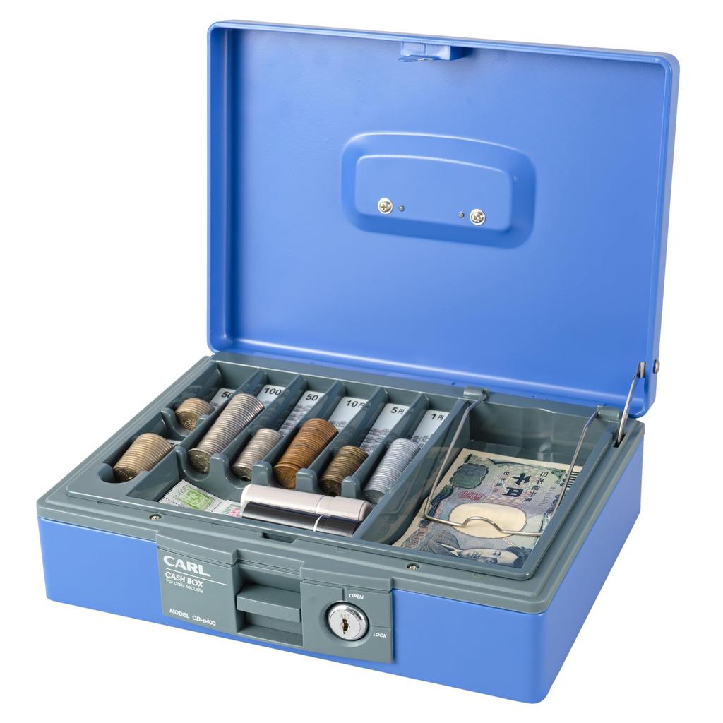 Carl Office Cash Safe, Box, A5, Blue, CB-8400-B