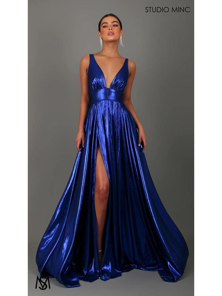 2026 Elegant One-Shoulder High Slit Sleeveless Dress for Women