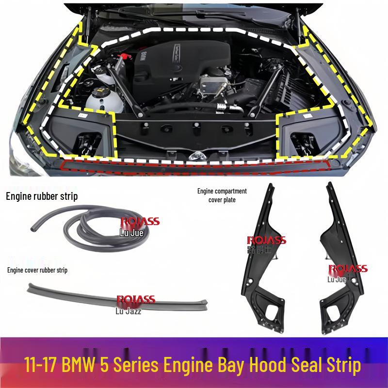 

Compatible with BMW 5 Series: 520, 523, 525, 528, 530 - Engine Compartment Cover, Hood Seal, Rubber Strip, Guard Plate. Other Parts [Consult Customer Service]