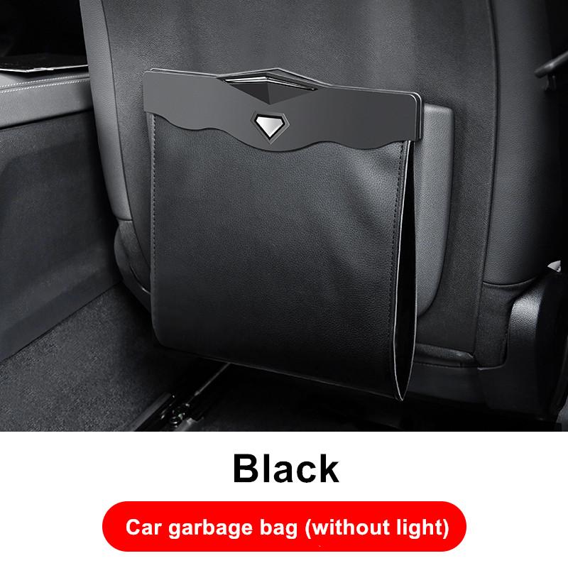 

Car Garbage Bag Car Garbage Bin Creative And Fashionable Multifunctional Car Mounted Garbage Bin Car Interior Garbage Bin чёрный