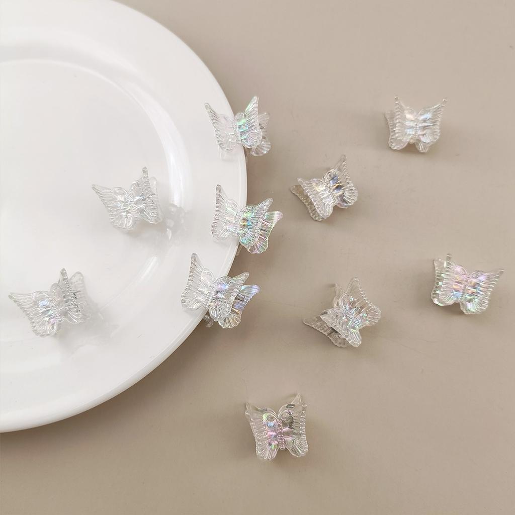 10 Stück Ins Mini Schmetterling Haarspangen Bunte Trendige Niedliche Kleine Klammern Mehrfarbig Mädchen Haarspangen Haarnadel Haaraccessoires