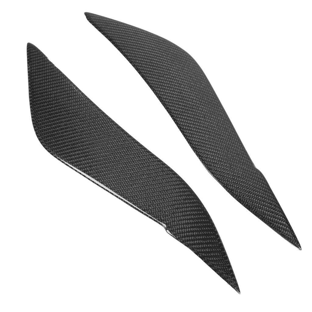 Scheinwerferbraue Auto Augenlid Glänzend Schwarz Kohlefaser Ersatz für Corolla 2008‑2011