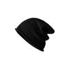 Solid color 100% wool cold hat women's pile hat spring and autumn hat high-end knitted hat warm wool hat