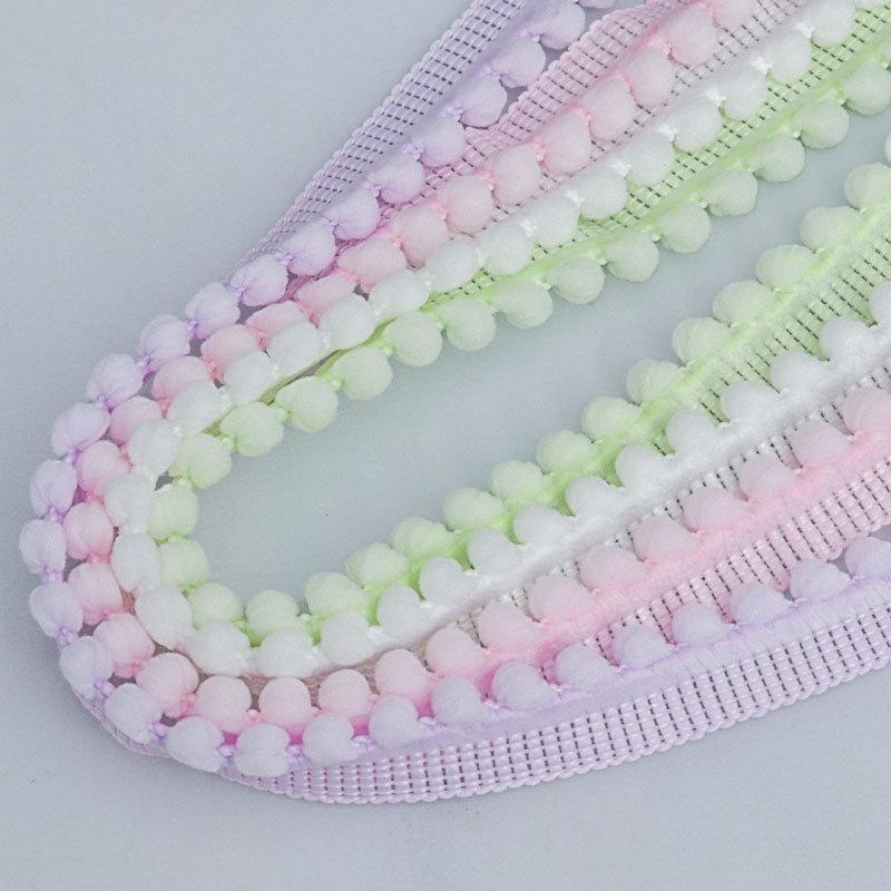 Kolorowe Nierozciągliwe Kuleczki Wełniane Taśma Koronkowa Kule do Kąpieli Ręcznie Robione DIY Akcesoria do Włosów Odzież Tekstylia Domowe Akcesoria Dekoracyjne Dekoracja Domu