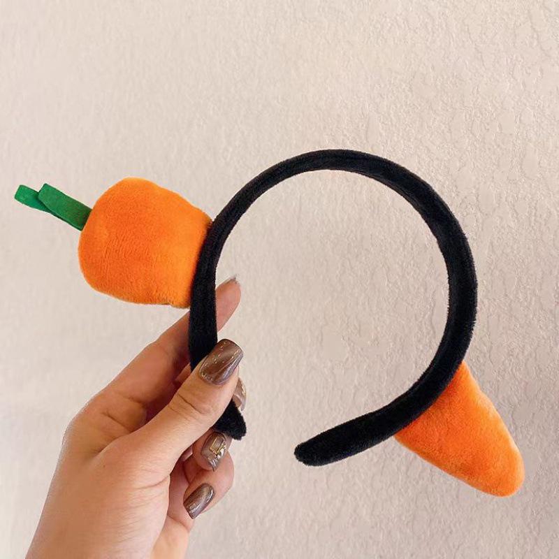 Cute Carrot Headband for Kids Funny Shark Hairband Girls Fashion Headwear
