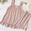[Shop  ] Women S paStel 5 Color Ruffle naShi ShortS pajamaS Set Won wSet Wfa7e11