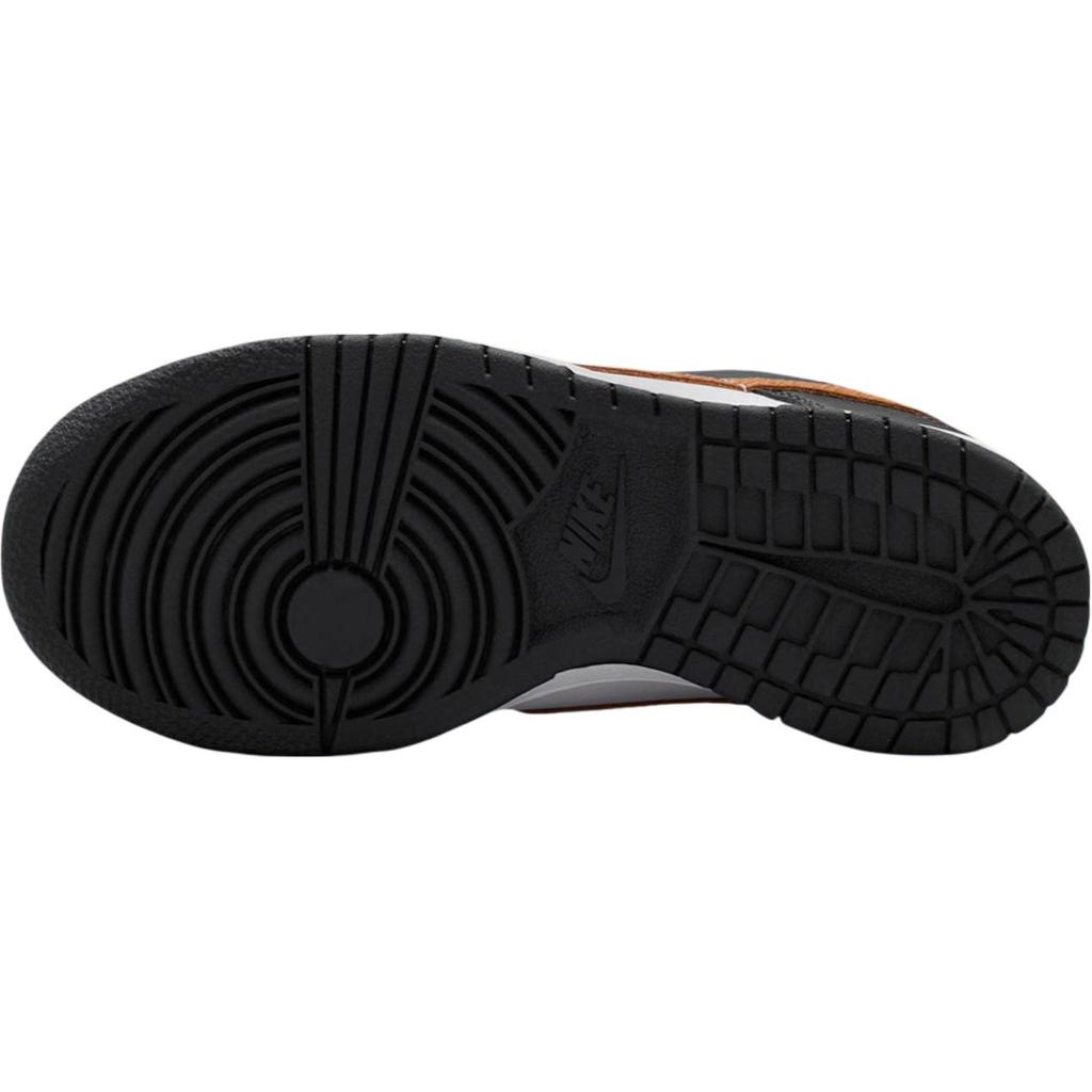 Nike Dunk Low Fashion Comfortable Slip Resistant Durable Low Top Kids Skate Shoes Kids Sneaker Black White Brown II7639-001