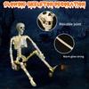 Movable Haunted House Props LED Lights Scary Decoration Skeleton Human Model Decoration  Movie Set