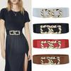 Elastic Buckle Elastic Waist Seal for Women Wide Decoration with Skirt Belt Simple and Versatile Waist Belt