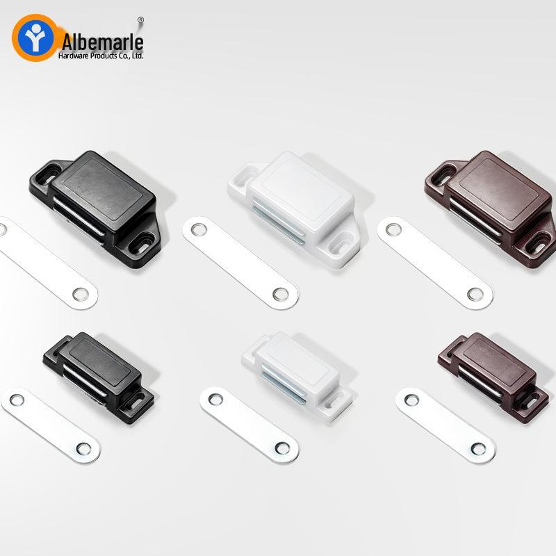 Plastic Magnetic Door Catch for Cabinets/Wardrobes - Strong Magnetic Latch for Doors/Shelves