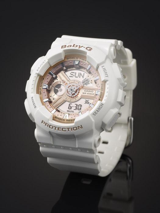 Casio G-SHOCK Men's Resin 100M Water Resistant Analog Shock Resistant Quartz Watch BA-110-7A1