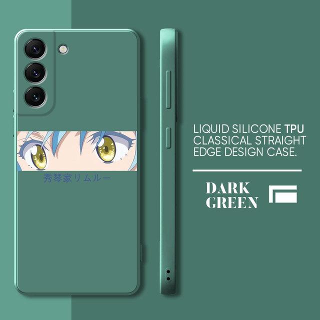Square Liquid Phone Case For Samsung Galaxy S8 S20 Fe S22 S10e S23 Ultra S10 S9 Plus S21 5g Attack On Titan Japan Anime Cover