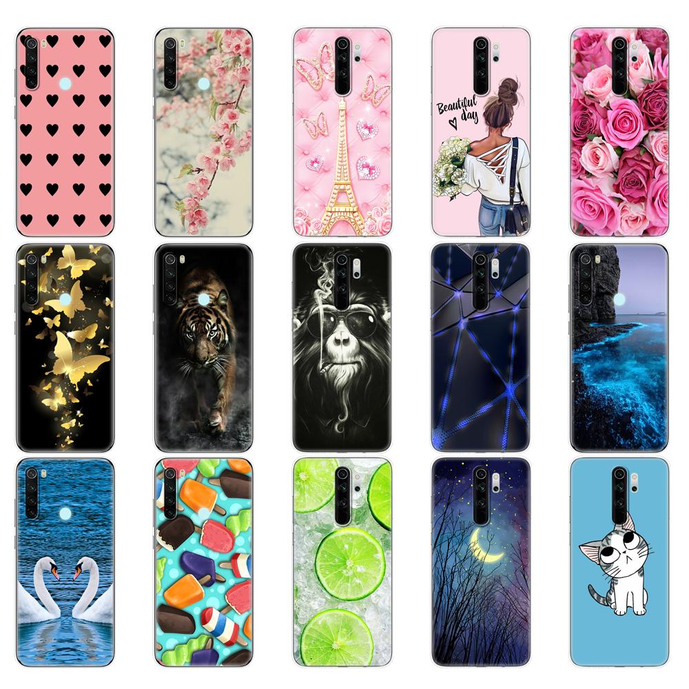 Pre xiaomi Redmi Note 8T Puzdro Silikónové Maľované Mäkké TPU Pre xiaomi Redmi Note 8 pro Puzdro Fundas Coque Redmi NOTE 8 Puzdro nárazník