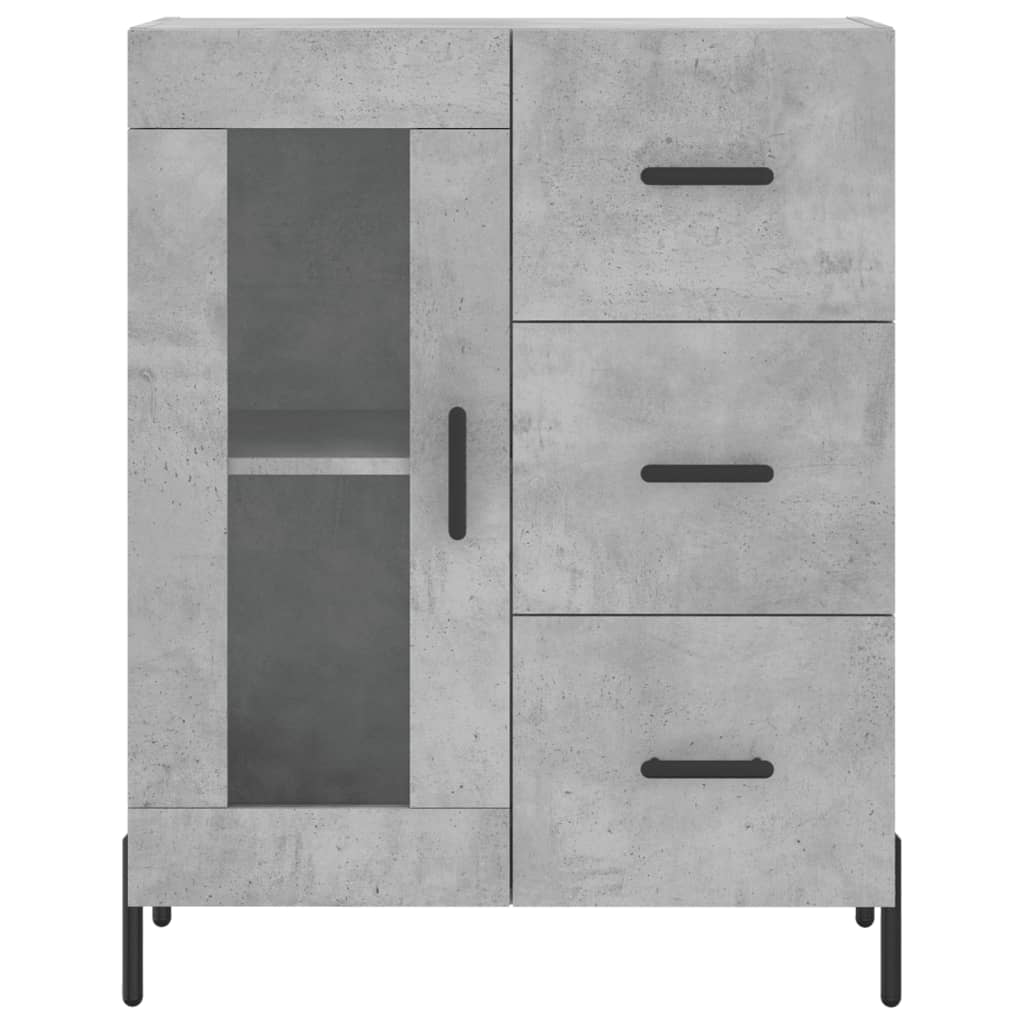 Sideboard Concrete Grey 69.5 x 34 x 90 cm Engineered Wood
