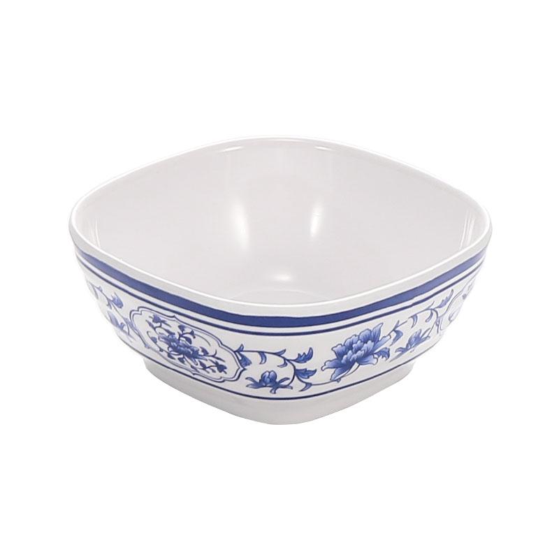 Melamine Blue & White Porcelain-Style Small Bowl for Seasoning, Rice, Porridge, Soup - Ideal for Hotels & Restaurants
