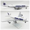 1/400 Diecast Harz Flugzeug 30cm747 B747 Flugzeug Pan Am Fluglinie Flugzeugmodell Flugzeug mit Radfahrwerk zur Sammlungs-Ausstellung