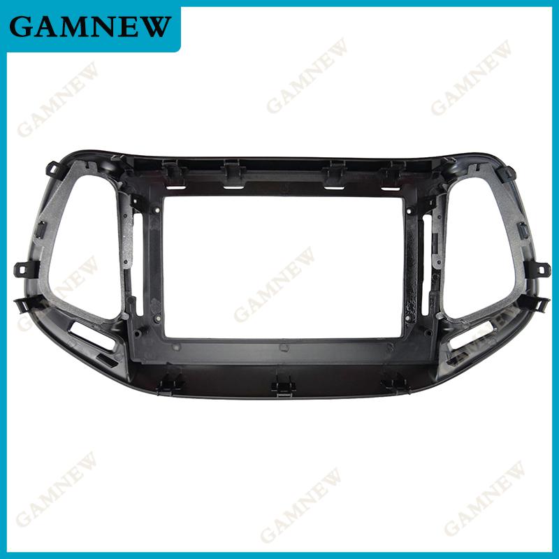 10 Inch Car Frame Fascia Adapter Canbus Box Decoder Android Radio Dash Fitting Panel Kit For Jeep Cherokee Compass 2017-2020
