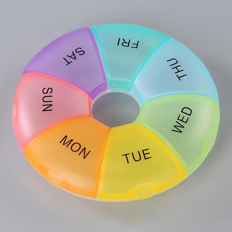 1PCS 4 Row 28 Squares Weekly 7 Days Tablet Pill Box Holder Medicine Storage Organizer Container Case
