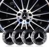 Brckou1 2026 Hot 56/60/65mm For Mercedes Benz W211 W203 W204 W210 W124 AMG W202 CLA W212 W220 W205 Wheel Center Hub Cap Stickers Auto Ac
