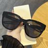 6pcs Fashion Brand Classic Rectangular Large Frame Sunglasses Women Designer Retro Sun Glasses INS Eyeglasses Men Unisex Shades