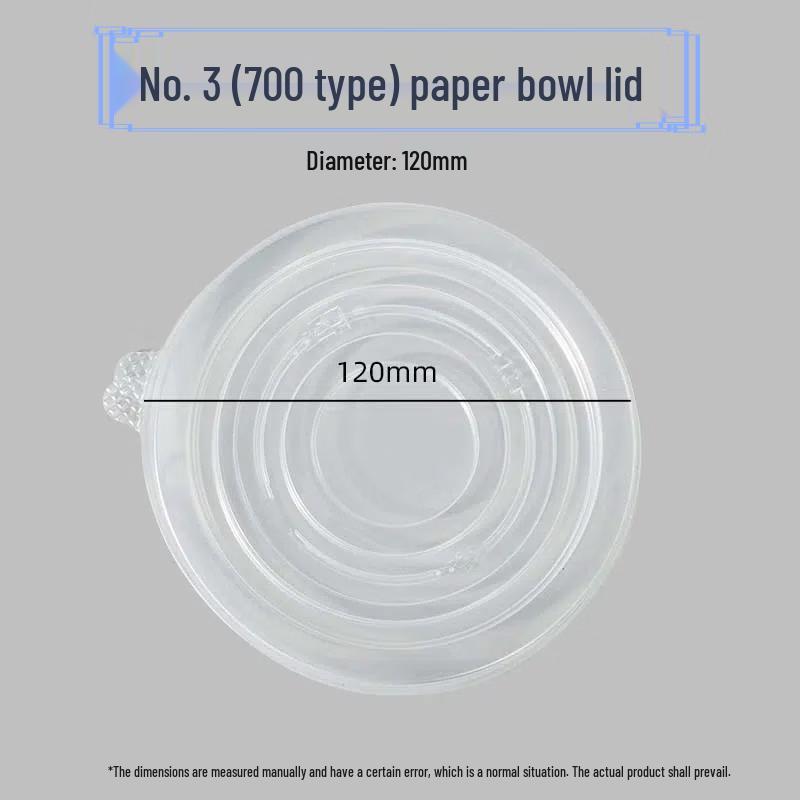 Disposable Round Food-Grade Paper Bowls with PP Lids