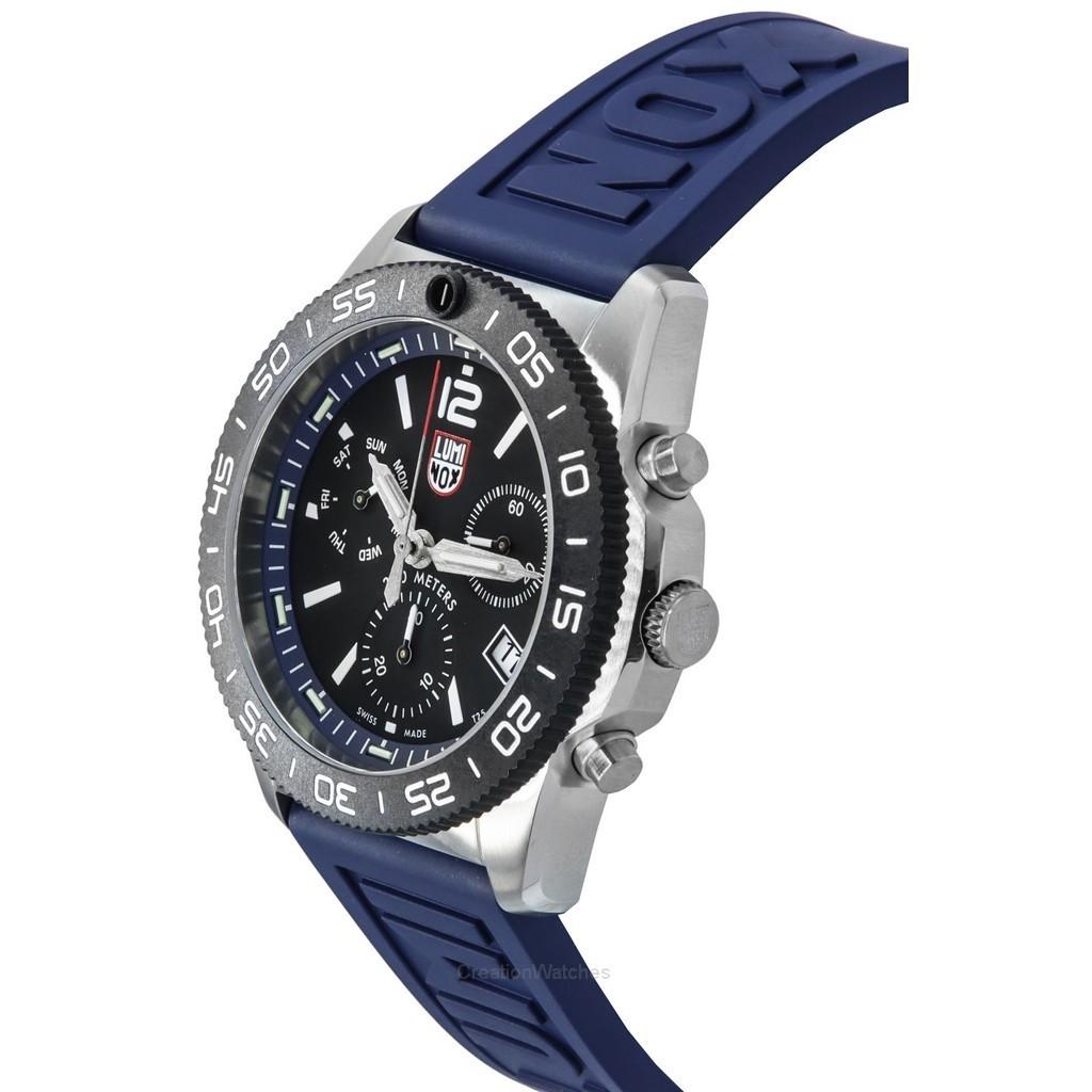 Luminox Pacific Diver Chronograph Navy Rubber Strap Black Dial Swiss Quartz Diver's XS.3143 200M Men's Watch