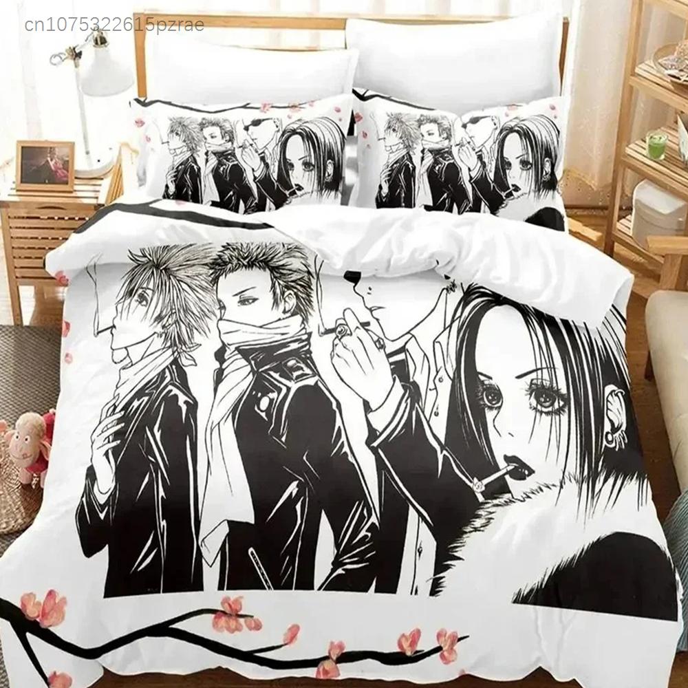 Anime NANA Bedding Set For Bedroom Soft Modern Bedspreads Comefortable Kids Duvet Cover Quilt Cover And Pillowcase