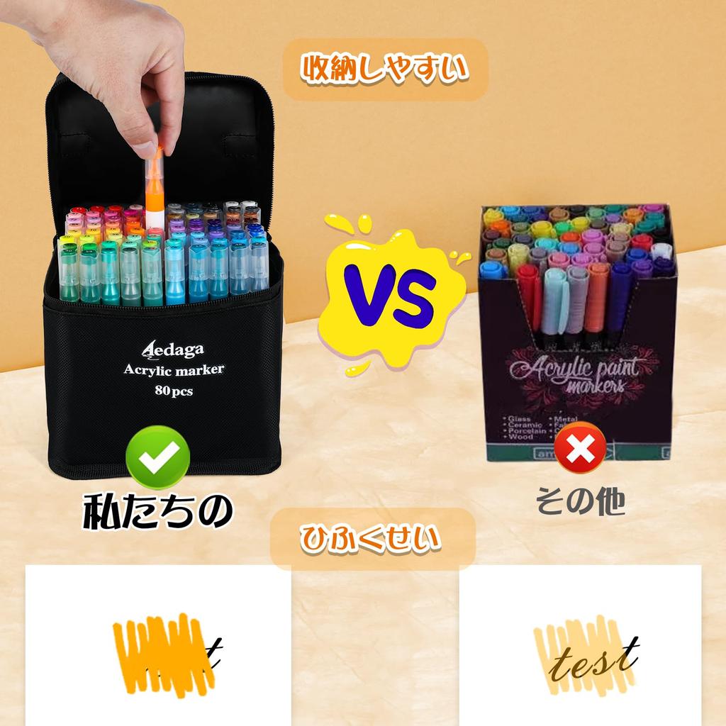 Acrylmarker 60er Set, farbig, Gratis App, Farbe Quick Light, dick und fein, beschreibbar auf Kunststoff, zum Bemalen, Geschenkfarben, Stifte auf Wasserbasis, inklusive