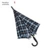Paradise Umbrella Umbrella Long Handle Umbrella Semi-automatic Checkered Umbrella Men and Women Dual-Use Reinforcement Wind Resistant Umbrella with