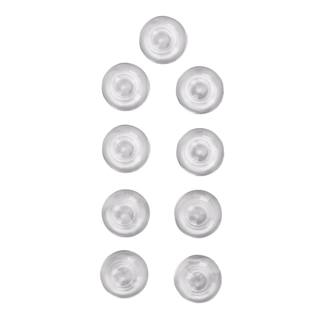 9 protectores de puerta transparentes superadhesivos con reducción de ruido, reutilizables, de silicona para pared.