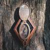 Handmade Brass Victorian Pocket Compass with Wood Box