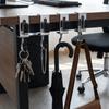 2 Stück Stahl Doppelhaken Rucksackhaken Abnehmbarer Kopfhörer-Aufhängehaken Tischhaken für Zuhause