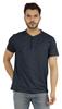 Inkmeso Solides Henley-T-Shirt für Herren Baumwolle Kurzarm T-Shirts Tasche