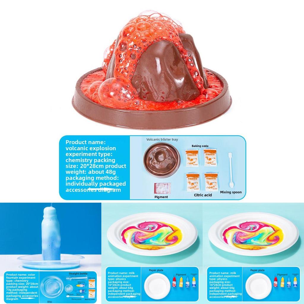 Kids Science Lab Materials Pack With Simulated Colorful Pearls And Milk Animation For Creativity And Learning