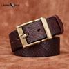 Retro Thick Embossed Genuine Leather Belt Trendy All-match Casual Denim Belt