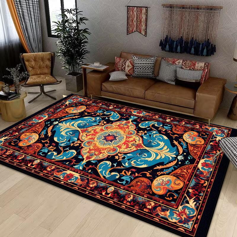 Retro Persia Carpets for Living Room Large Area Rugs Home Decor Hallway Boho Carpet Moroccan Bedroom Beside Floor Mat Luxury