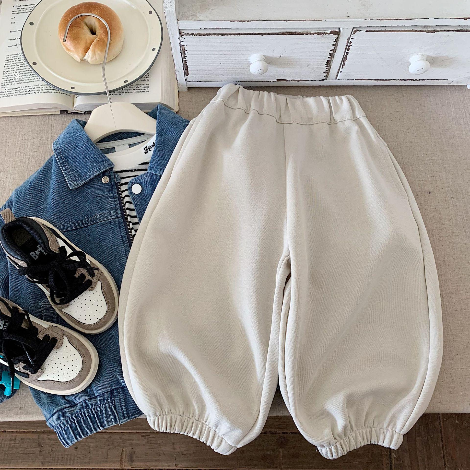 

Autumn 2025 Bangcheng Boys Loose Korean-Style Casual Sweatpants for Toddlers 140 cm