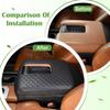 LLKUANG Car Center Console Armrest Cover Pad Fit for Toyota Tundra 2007-2021 Waterproof Leather Seat Armrest Box Cushion Pad Protector (Black)